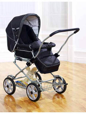 Now special buggies are made for new babies and 